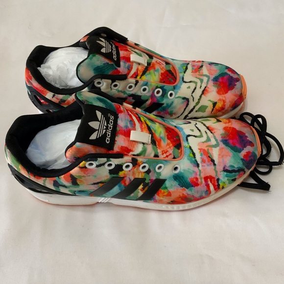 ADIDAS TORSION KICKS / BLACK/PINK MULTICOLORED. SIZE- 9 - Picture 2 of 7